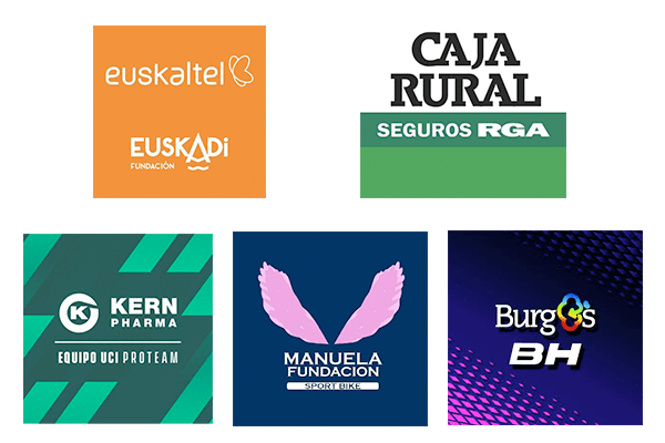 Caja Rural, Kern Pharma y Burgos BH, Euskaltel Euskadi y Manuela Fundación