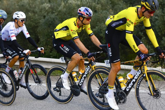 Wout van Aert (Visma | Lease a Bike) durante la Clásica Jaén Paraíso Interior 2024. Foto de Sprint Cycling