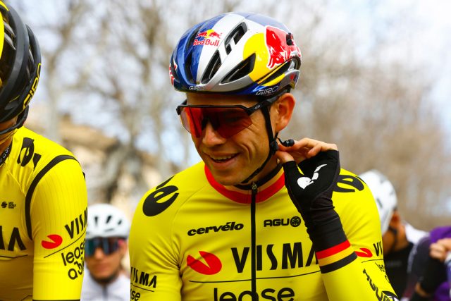 Wout van Aert (Visma | Lease a Bike), durante la pasada Clásica Jaén Paraíso Interior.
Foto de Sprint Cycling Agency