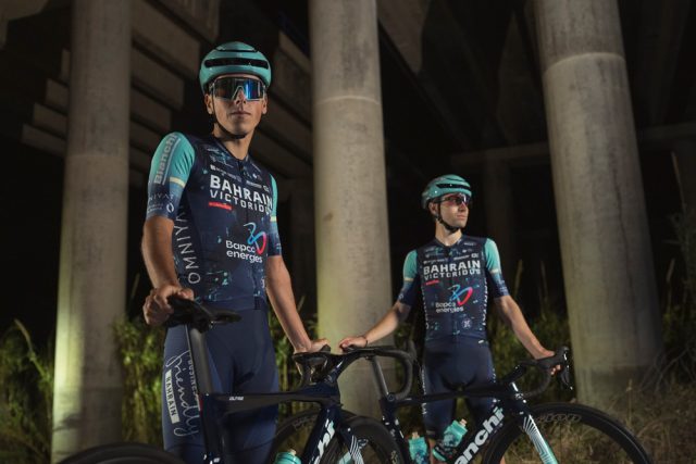 Bahrain Victorious presentó recientemente su indumentaria para 2026.Foto de Charly López